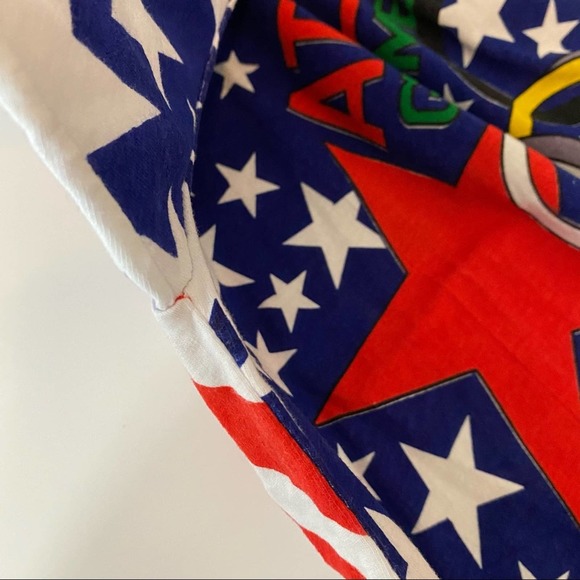 Vintage Olympics Shirt Mens Size Large USA Polo All Over Print America AOP - Picture 14 of 16